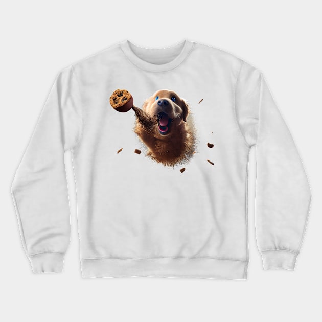 I require constant attention and snacks! Crewneck Sweatshirt by goldenretriever_lilly